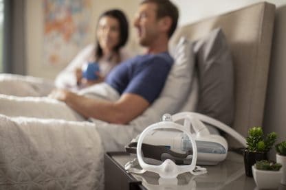 CPAP Machine on Bedside Table - cpapRX
