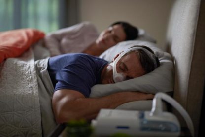Man Sleeping with CPAP - cpapRX