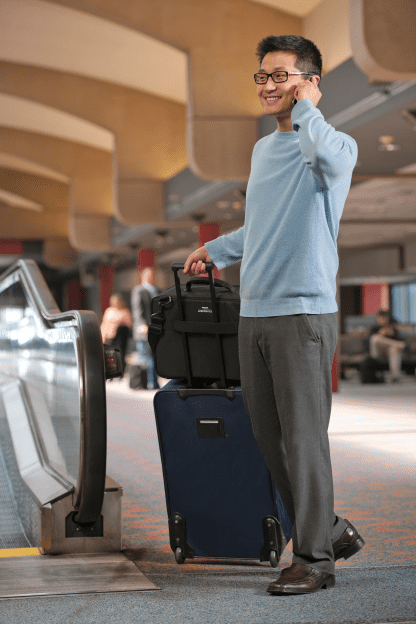 Man Traveling with CPAP Machine - cpapRX
