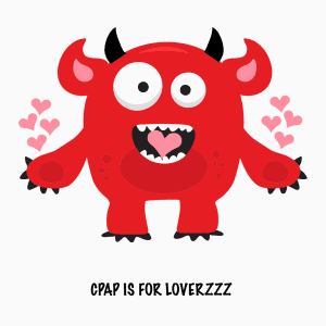 cpapRX Valentine's Day Card - CPAP is for LoverZZZ